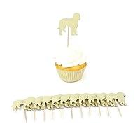 Algopix Similar Product 17 - Golden Doodle Cupcake Toppers Pack of