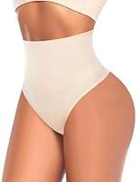 Algopix Similar Product 2 - Thong Shapewear for Women Tummy Control