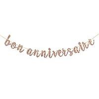 Algopix Similar Product 15 - INNORU Bon Anniversaire Banner French