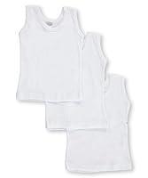 Algopix Similar Product 9 - bambini White Tank Top 3 Pack