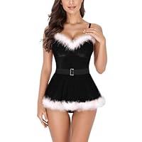 Algopix Similar Product 1 - Lingerie Lace Christmas Babydoll