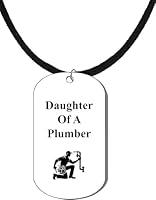 Algopix Similar Product 3 - Daughter Of A Plumber Dog Tag On A