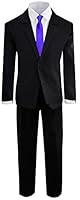 Algopix Similar Product 10 - Black n Bianco Boys Formal Black Suit