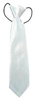 Algopix Similar Product 9 - Boys Satin Ties (White Solid)