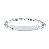 Algopix Similar Product 11 - Bling Jewelry Mens Figaro Link ID