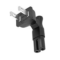 Algopix Similar Product 17 - US 2 Prong Right Angle AC Power Adapter