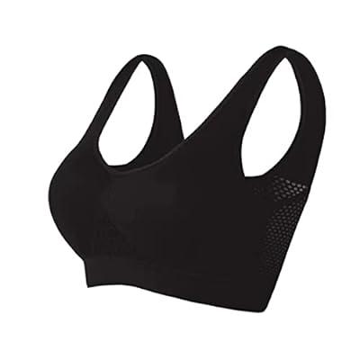 3 pcs InstaCool Liftup Air Bra, Women Breathable Comfy Sports Bra Seamless  Yoga Bras for Running Workout Gym Fitness Exercise (L) : :  Fashion