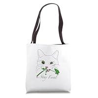 Algopix Similar Product 11 - Funny Cat Stay Feral Tote Bag