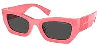 Algopix Similar Product 15 - Miu Miu Woman Sunglasses Dark Pink