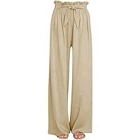 Algopix Similar Product 13 - Womens Casual Pants Wide Leg Cotton and