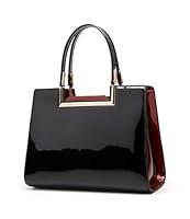 Algopix Similar Product 3 - ADINGAPatent Leather Handbags for