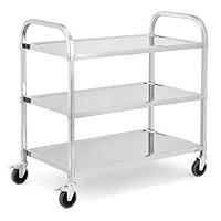 Algopix Similar Product 18 - 3 Tier Stainless Steel Utility Cart