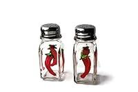 Algopix Similar Product 20 - Chili Peppers Salt and Pepper Glass