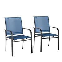 Algopix Similar Product 9 - SUNCROWN Outdoor Chairs Set of 2 Patio