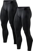 Algopix Similar Product 2 - TSLA Mens Compression Pants Cool Dry