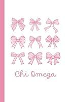 Algopix Similar Product 11 - Chi Omega Notebook A Beautiful 6 x 9