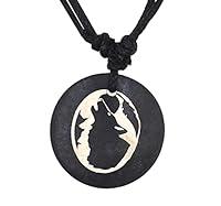 Algopix Similar Product 8 - Mandala Crafts Howling Wolf Necklace