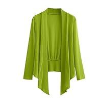 Algopix Similar Product 10 - Womens Open Front Long Sleeve Mesh