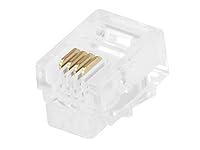 Algopix Similar Product 7 - Monoprice RJ11 6P4C Plug Flat Stranded