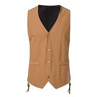 Algopix Similar Product 20 - Sacos Para De Vestir Mens Linen Vest