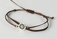 Algopix Similar Product 10 - Sterling Silver Compass charm bracelet