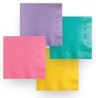 Algopix Similar Product 15 - Groovy 80s Party Napkins Pink Yellow