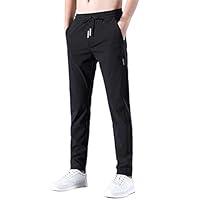 Algopix Similar Product 3 - Mens Casual Pants Solid Quick Drying