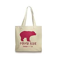 Algopix Similar Product 13 - Pink Mama Bear Canvas Tote Bag Gift