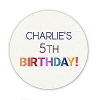 Algopix Similar Product 2 - Personalized Birthday Stickers with