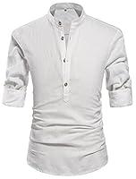 Algopix Similar Product 8 - NITAGUT Men Henley Neck Long Sleeve