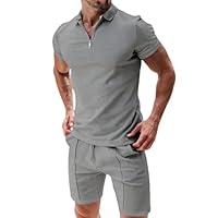 Algopix Similar Product 3 - Envmb Mens 2 Piece Short Sets Summer