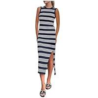Algopix Similar Product 1 - AGWOLF Casual Dresses for Women Striped