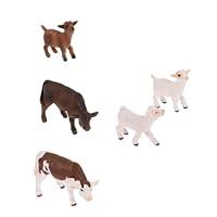 Algopix Similar Product 19 - WHAMVOX 5 Pcs Simulated Animals Cow