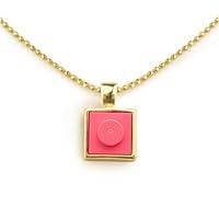 Algopix Similar Product 5 - Square Brick Charm with 18K Gold Plated