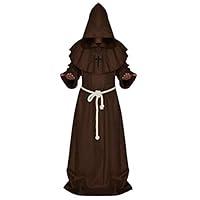 Algopix Similar Product 4 - Men Women Hooded Cloak Vintage Monk