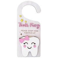 Algopix Similar Product 10 - AnzAga Wooden Tooth Fairy Door Hanger