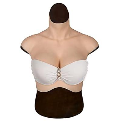 1 Pair Strap on Silicone Breast Forms Fake Boobs Pad for