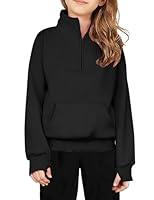 Algopix Similar Product 12 - Arshiner Girls Half Zip Sweatshirt