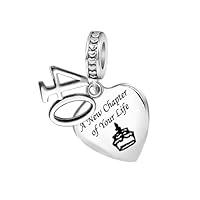 Algopix Similar Product 4 - KoJoSoLan Birthday Heart Dangle Charms