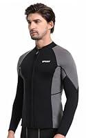 Algopix Similar Product 1 - REALON Women Men Top Wetsuit Jacket