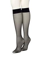 Algopix Similar Product 17 - Hue Womens Sheer Knee Hi Socks 2 Pair