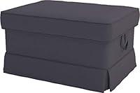 Algopix Similar Product 8 - The Heavy Cotton Ektorp Ottoman Cover