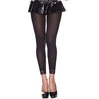 Algopix Similar Product 18 - Black Lace Ankle Leggings