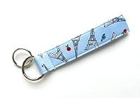 Algopix Similar Product 16 - Keychain Wristlet  France Eiffel