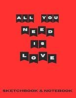 Algopix Similar Product 13 - Sketchbook ALL YOU NEED IS LOVE for