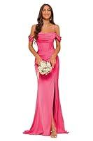 Algopix Similar Product 3 - Clothfun Hot Pink Satin Mermaid Corset