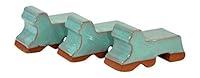 Algopix Similar Product 14 - Ceramic Pot Feet 3Pack Copper Glaze