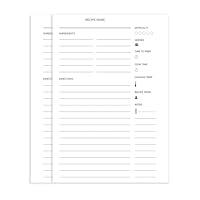 Algopix Similar Product 7 - leeveel Blank Recipe Book To Write In