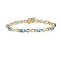 Algopix Similar Product 16 - IceCarats 14K Yellow Gold Swiss Blue