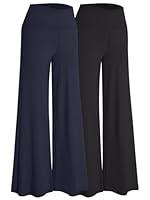 Algopix Similar Product 15 - AUTOMET 2 Pack Palazzo Pants for Women